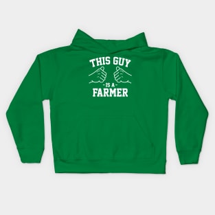 This guy is a farmer Kids Hoodie